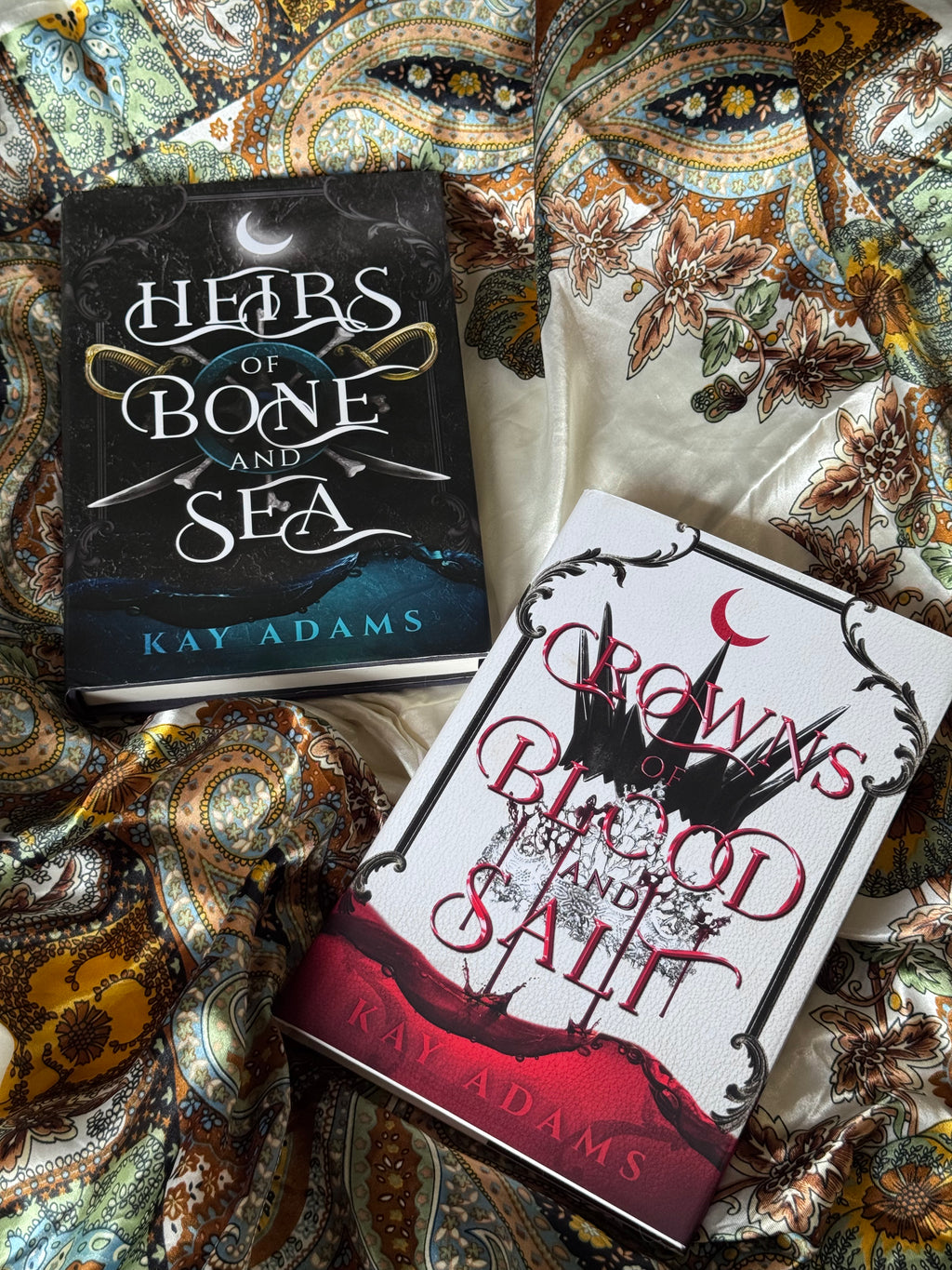 signed Dark Depths duology hardback books