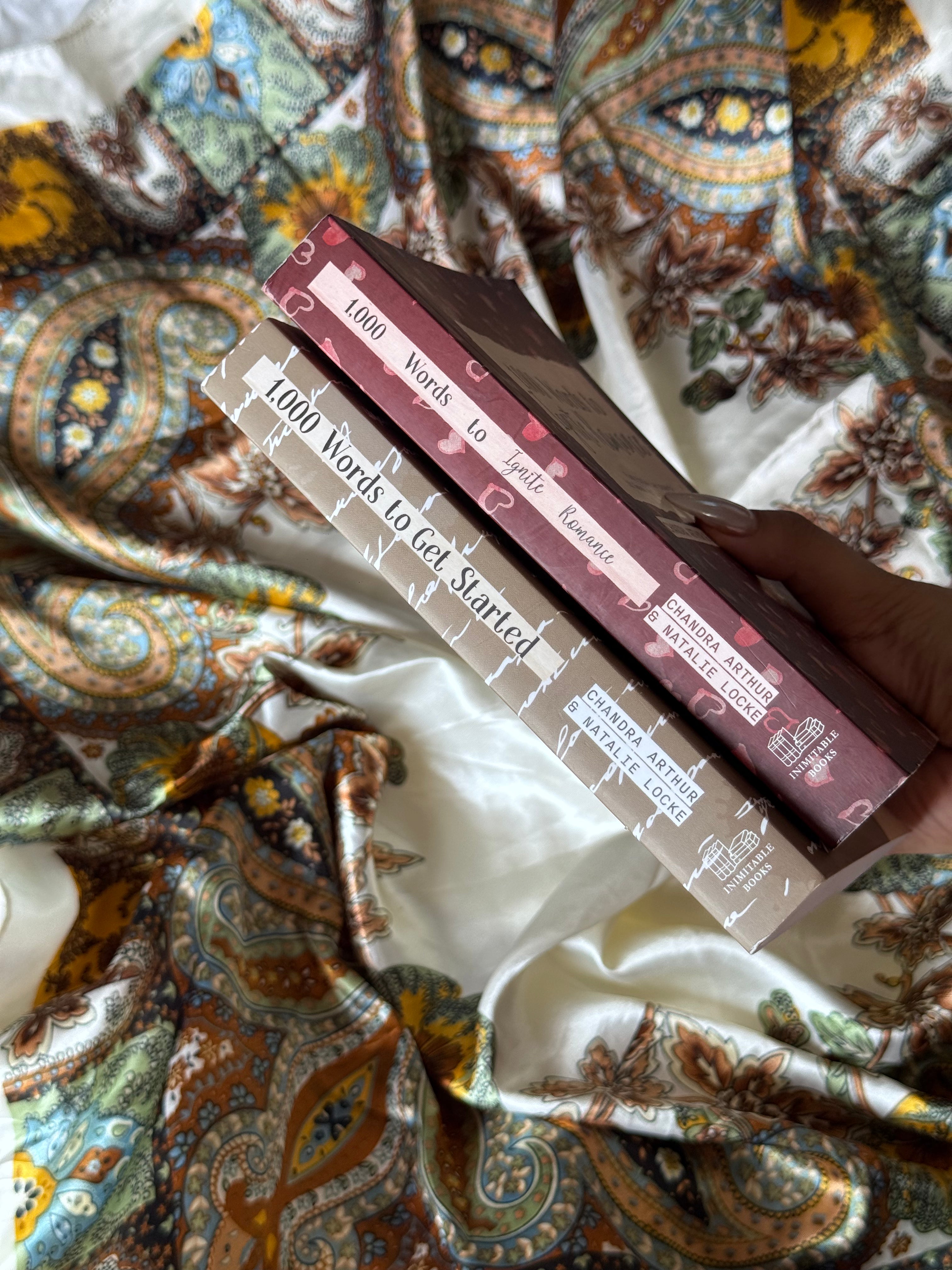 2 signed paperback Writing Prompt Books