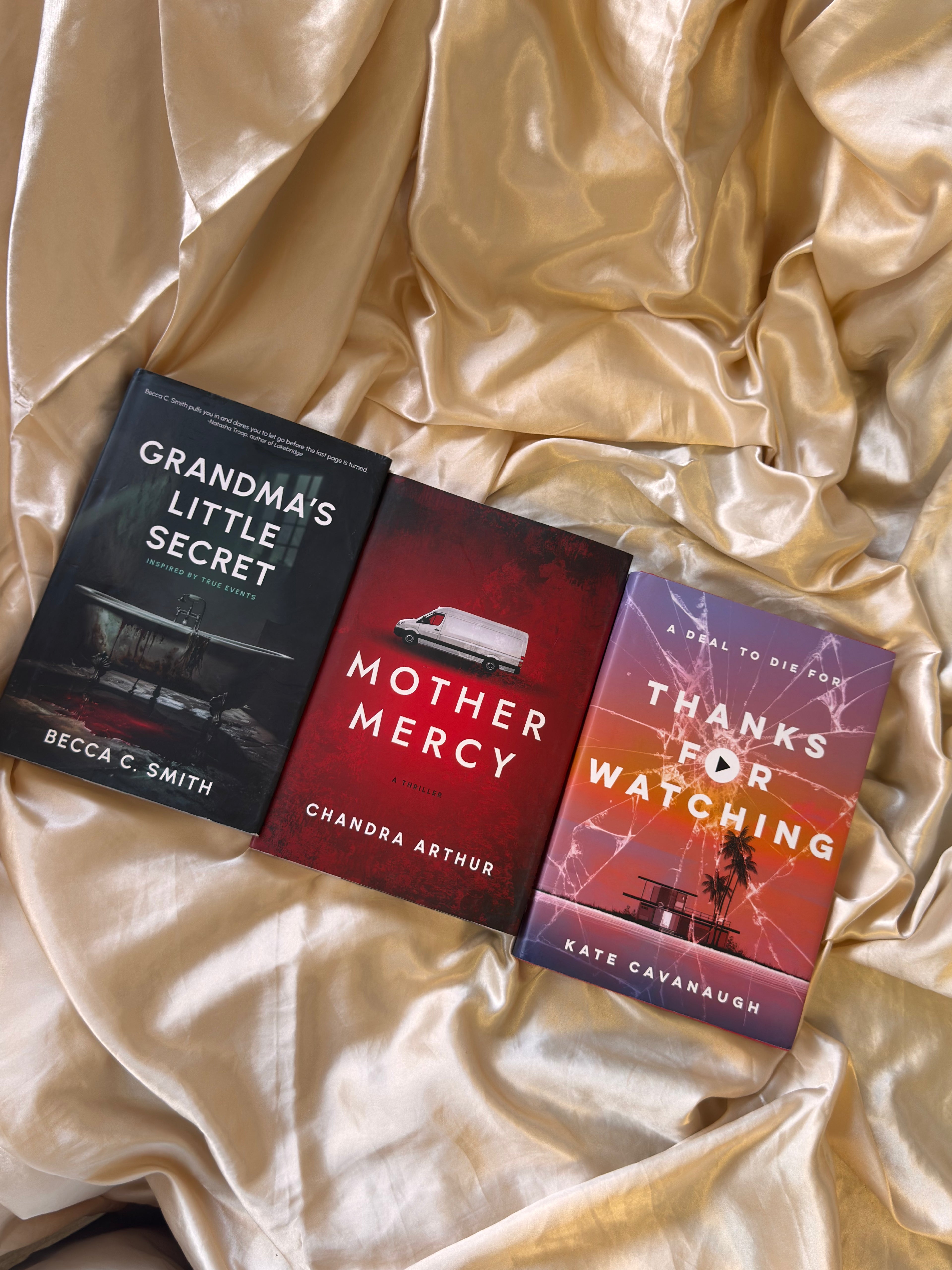 Three Chilling Thrillers of Secrets and Survival - 3 signed hardback bundle