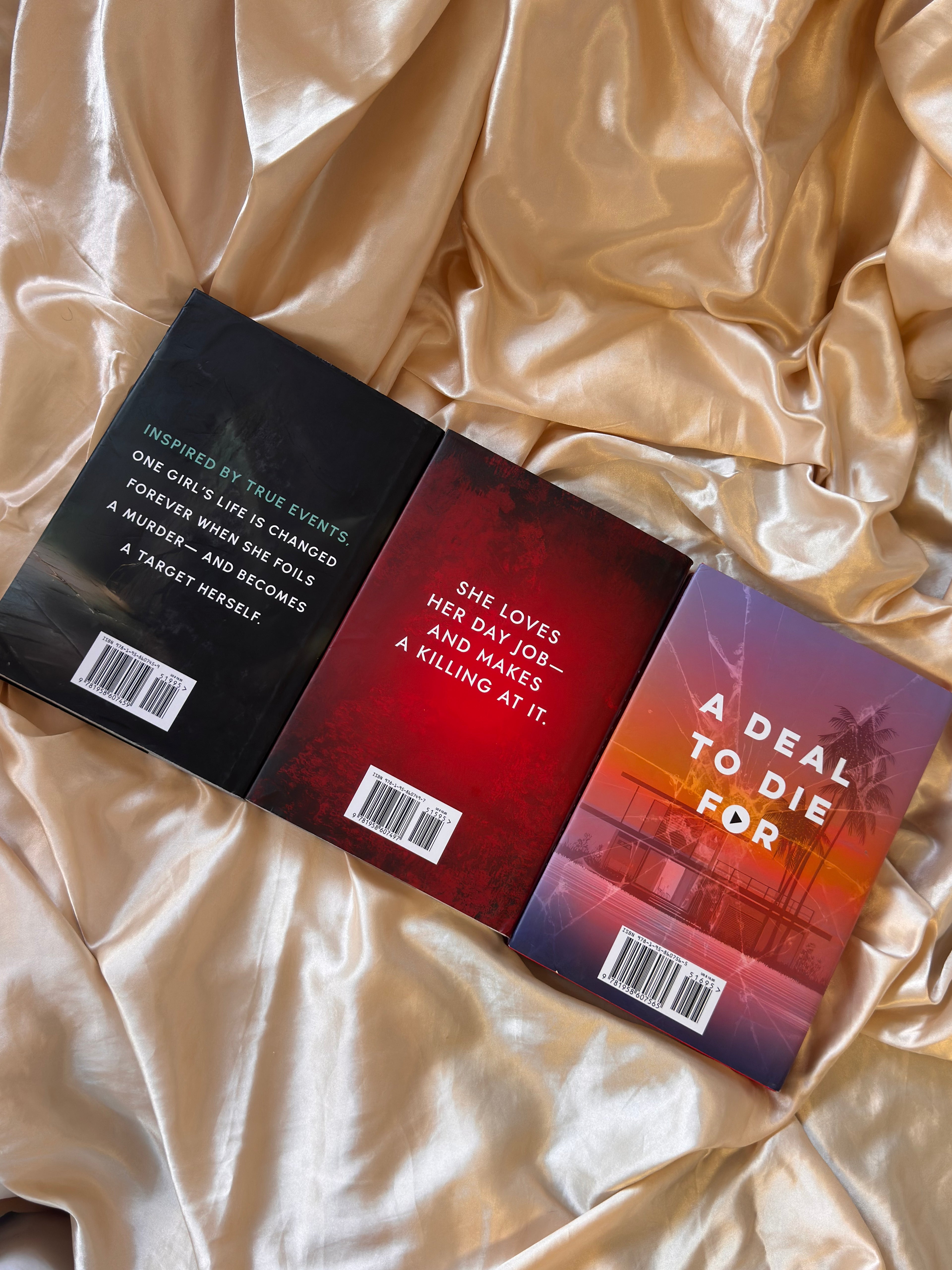 Three Chilling Thrillers of Secrets and Survival - 3 signed hardback bundle