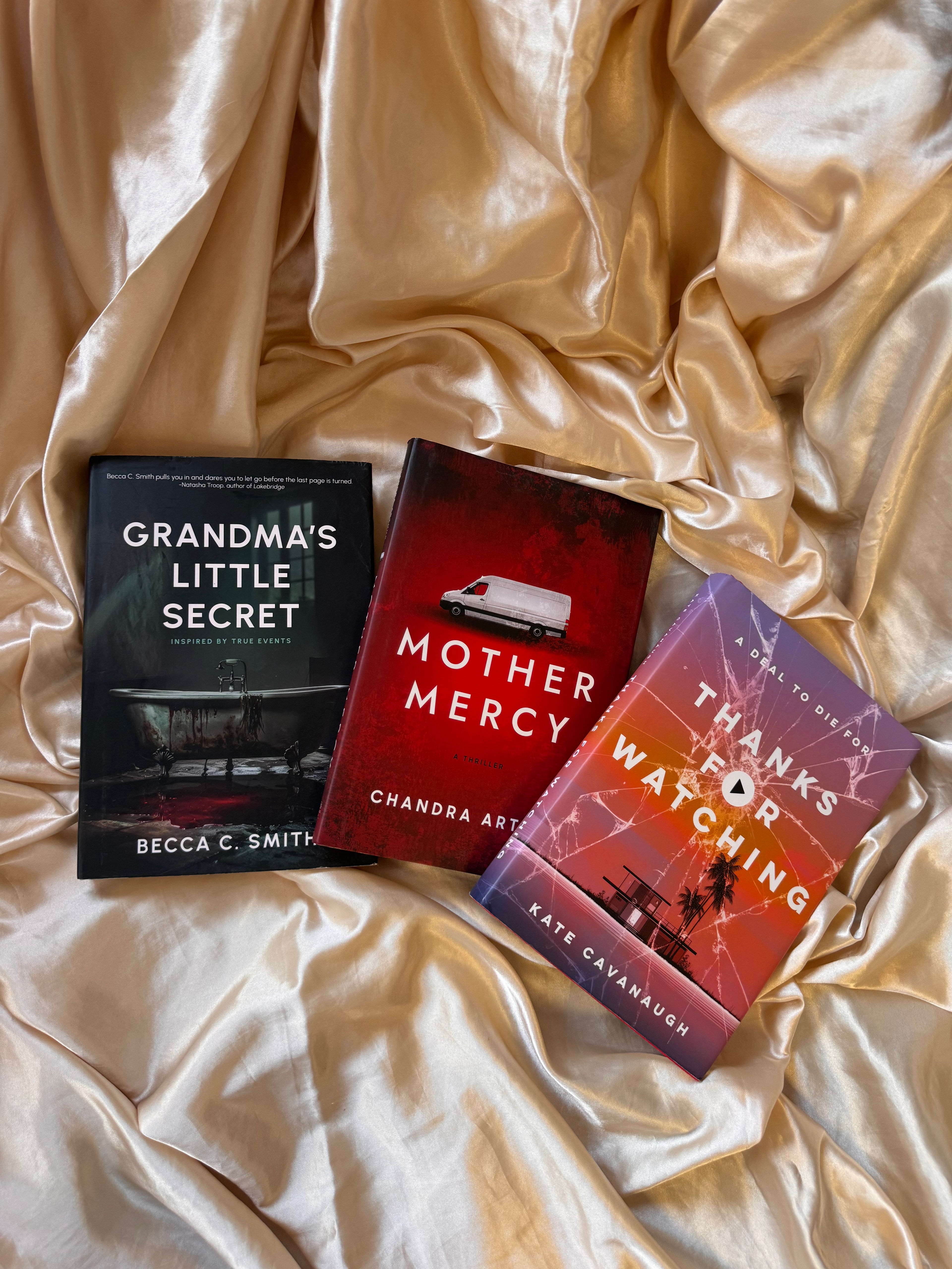Three Chilling Thrillers of Secrets and Survival - 3 signed hardback bundle