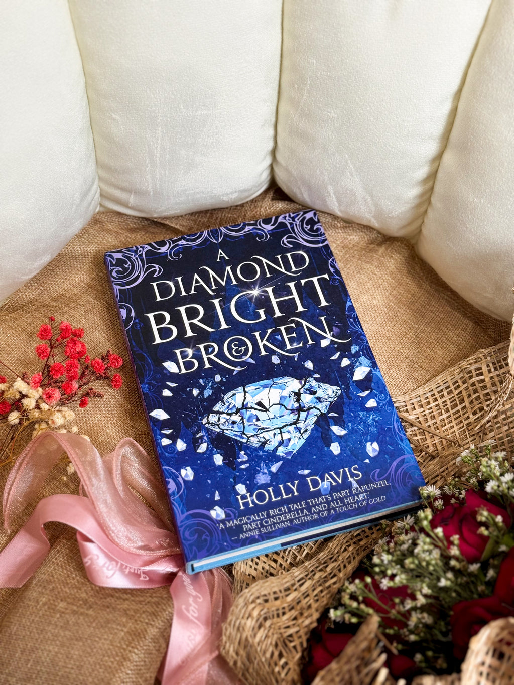 A Diamond Bright and Broken signed hardback